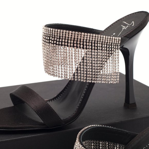 Giuseppe Zanotti Natalee Swarovski Crystal Fringe Heels - Picture 7 of 8